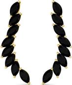 2dekans | Yolora Dames Oorbellen - Zwarte Kalpa Camaka, Sieraden, Tassen en Uiterlijk, Oorbellen, Ophalen of Verzenden, Zo goed als nieuw