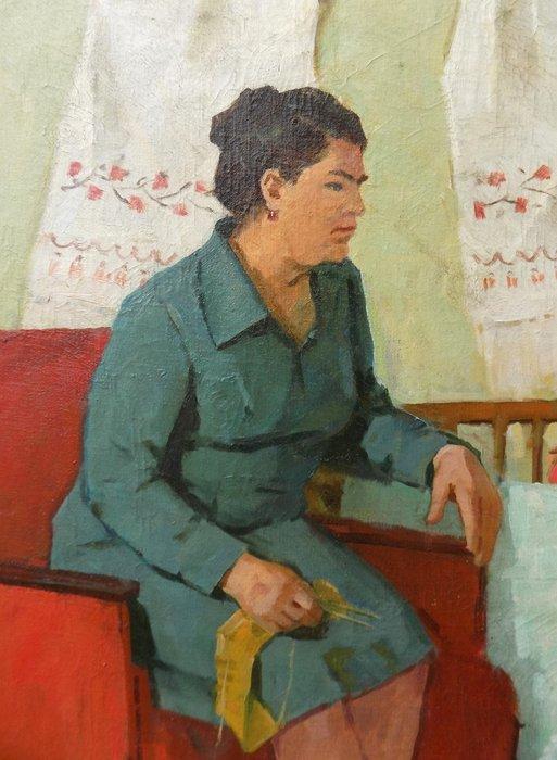 Mishchenko Porfiry Matveevich (1918-2005) - Una famiglia, Antiek en Kunst, Kunst | Schilderijen | Klassiek