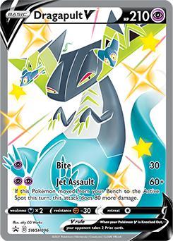 Dragapult V swsh-096 Sword&Shield Promos, Hobby en Vrije tijd, Verzamelkaartspellen | Pokémon, Losse kaart, Nieuw, Foil, Ophalen of Verzenden