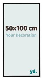 Fotolijst 50x100 cm - Zwart Hoogglans - Kunststof - Annecy, Verzenden, Nieuw