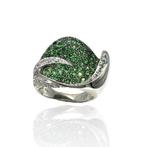 Ring - 14 karaat Witgoud, Prachtige 14K witgouden ring met, Nieuw