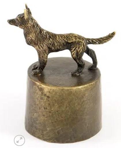 Honden urn verbronsd Herdershond, Dieren en Toebehoren, Honden-accessoires, Nieuw