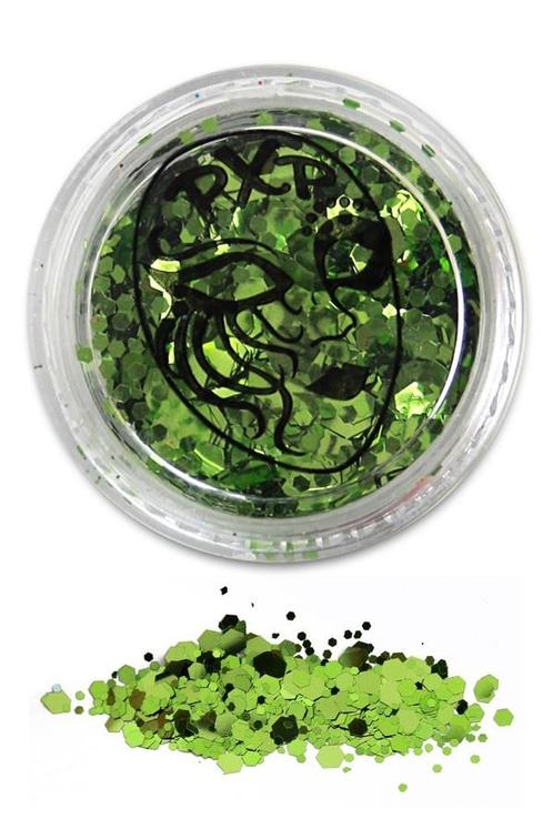 PXP Glitter Poeder Tropical Green 5gr, Hobby en Vrije tijd, Feestartikelen, Nieuw, Verzenden