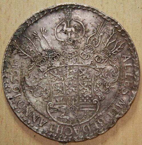 Duitsland, Brunswijk Lüneburg. 1 1/2 Taler Löser 1655 Rare, Postzegels en Munten, Munten | Europa | Niet-Euromunten