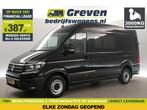Volkswagen Crafter 35 2.0 TDI L3H3 141PK 3000KG TG €387pm, Auto's, Bestelauto's, Volkswagen, Zwart, Nieuw, Handgeschakeld