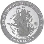 Discovery of the New World 1 kg 1992 Bahamas, Postzegels en Munten, Munten | Amerika, Verzenden, Losse munt, Zilver