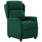 vidaXL Ligstoel Donkergroen 67.5 x 93.5 x 101.5 cm Stof, Huis en Inrichting, Fauteuils, Verzenden, Nieuw