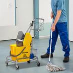 Reinigingsemmer, Dweilemmer, Rolbaar, Kunststof, Metalen Han, Verzenden, Nieuw