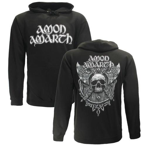 Amon Amarth Grey Skull Hoodie Trui - Officiële Merchandise, Kleding | Heren, Truien en Vesten, Verzenden