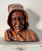Buste, Monnik - 32 cm - Hout, Antiek en Kunst
