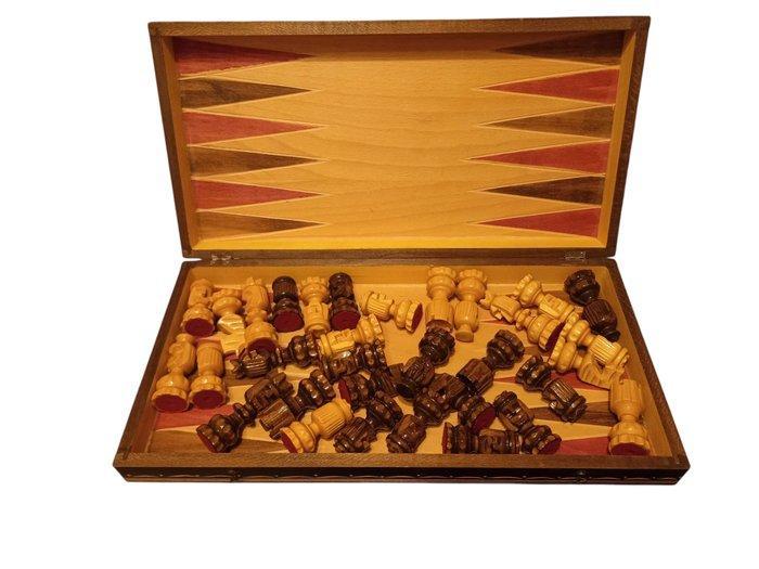 Schaakspel - Hout, Antiek en Kunst, Curiosa en Brocante