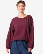 HEMA Damesblouse Darcey bordeauxrood, Kleding | Dames, Verzenden, Nieuw