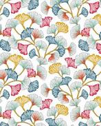 Percale Katoen Ginkgo Gekleurd, Hobby en Vrije tijd, Stoffen en Lappen, Nieuw, Overige kleuren