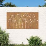 vidaXL Wanddecoratie tuin bloemenontwerp 105x55 cm, Verzenden, Nieuw