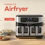 2dekans | KitchenBrothers Dubbele Airfryer - 2400W - Dual, Ophalen of Verzenden, Zo goed als nieuw