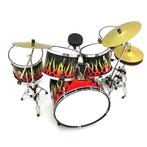 Miniatuur decoratief flames drumstel, Ophalen of Verzenden, Nieuw, Overige typen