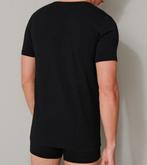 Schiesser Heren Shirt 1/2 - XXL - Zwart - 2 pack- V Hals, Kleding | Heren, Ondergoed, Verzenden