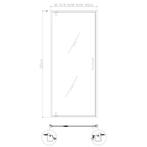 Nisdeur Best Design Baron 70x200 cm Nano Glas 8 mm Mat Zwart, Doe-het-zelf en Verbouw, Ophalen of Verzenden, Nieuw