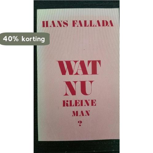 Wat nu kleine man 9789060773789 Hans Fallada, Boeken, Overige Boeken, Gelezen, Verzenden