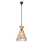 ACTIE: Houten hanglamp bruin Groa Nordlux rond 350mm FOIR, Huis en Inrichting, Lampen | Hanglampen, Nieuw, Verzenden
