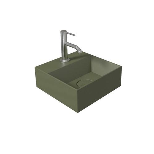 Fontein Salenzi Spy 30x30 cm Mat Groen (inclusief, Doe-het-zelf en Verbouw, Sanitair, Ophalen of Verzenden
