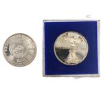 Hongarije, Mali. 2 Silver Proof Non-Circulating Coins (200
