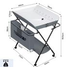 In hoogte verstelbare opvouwbare babycommode met wielen, Verzenden, Nieuw