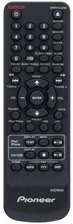 Pioneer AXD7634 afstandsbediening, ook geschikt voor de A..., Audio, Tv en Foto, Verzenden, Nieuw