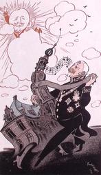 Spotprent over de burgemeester van Amsterdam in 1933, Verzenden