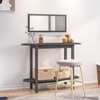 vidaXL Wandtafel 110x40x80 cm massief grenenhout grijs, Minder dan 50 cm, 100 tot 150 cm, Verzenden, Nieuw