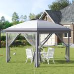 TRUUSK Vouwpaviljoen Van 3,3 X 3,3 M Met LED-verlichting, Ga, Verzenden, Nieuw