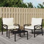 Tuinstoelen Staal Zand | Tweedekansje | Comfortabel!, Ophalen of Verzenden, Nieuw, Metaal