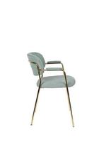 Eetkamerstoel - Roos - Goud/Lichtgroen - House of Rebels, Huis en Inrichting, Stoelen, Verzenden, Nieuw
