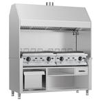 GGM Gastro | Gasbarbecue BERLIN - 1760mm - RVS |, Verzenden, Nieuw