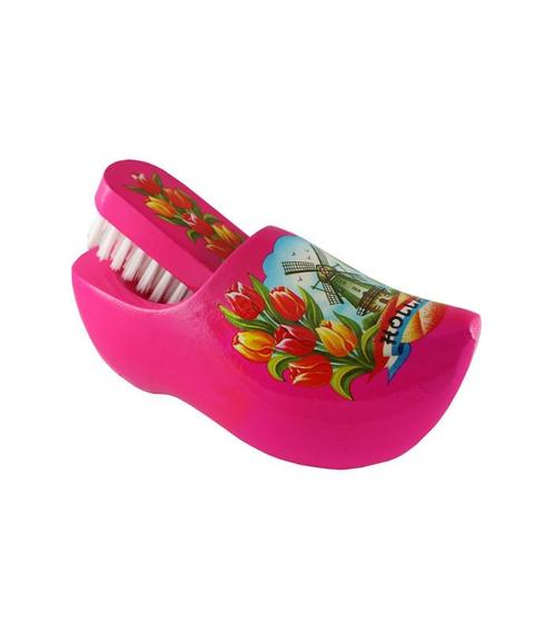 Klompje met borsteltje Roze 14 cm, Kleding | Heren, Schoenen, Nieuw, Ophalen of Verzenden