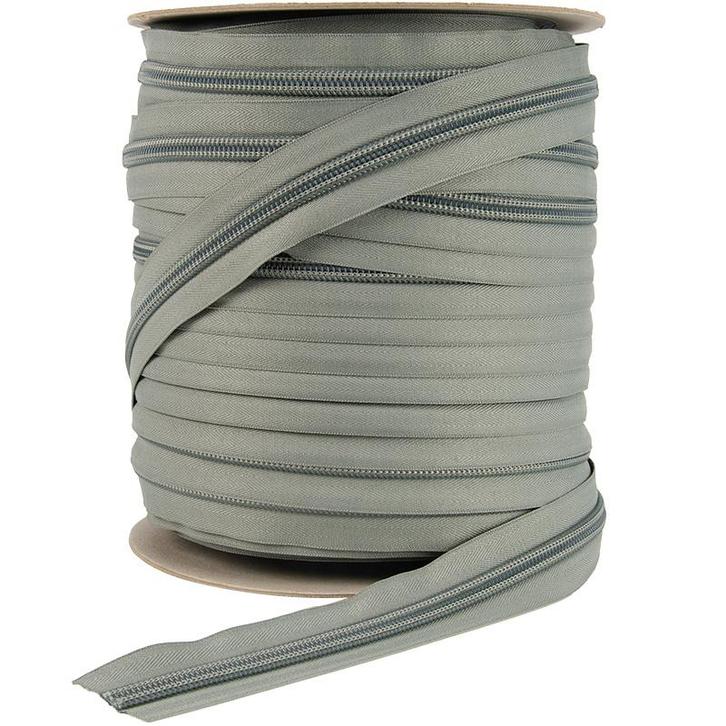 Rits op rol deelbaar 10mm spiraalrits 100 meter grijs, Hobby en Vrije tijd, Knutselen, Gereedschap of Toebehoren, Nieuw, Ophalen of Verzenden