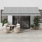 vidaXL Luifel handmatig uittrekbaar 450x350 cm antraciet en, Verzenden, Nieuw