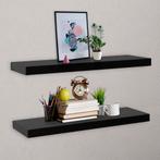 vidaXL Wandschappen zwevend 2 st 100x20x3,8 cm zwart, Huis en Inrichting, Woonaccessoires | Wandplanken en Boekenplanken, Verzenden