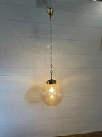 Vintage plafondlampen messing en glas voor Kamenicky Senov