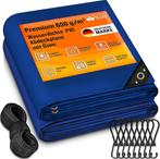 Afdekzeil - Scheurbestendig en Waterbestendig Zeil - 5x9 m -, Verzenden, Zo goed als nieuw