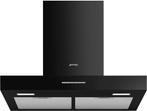 Smeg KBT600BL wand afzuigkap - 60 cm breed - zwart, Wandschouwkap, Verzenden, Nieuw, Vrijstaand