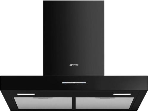 Smeg KBT600BL wand afzuigkap - 60 cm breed - zwart, Witgoed en Apparatuur, Afzuigkappen, Vrijstaand, Wandschouwkap, Nieuw, Recirculatie