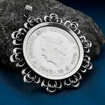 Zilveren hanger van 10 gulden munt Juliana 1970, Ophalen of Verzenden, Gebruikt, Zilver, Overige merken