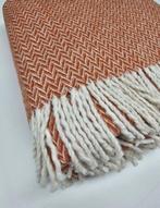 Ultrazachte exclusieve plaid, koraalrood met zigzag-ontwerp,