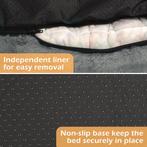 Nobleza Hondenmand - Hondenbed - 75x65x20 cm - M - Grijs, Verzenden, Zo goed als nieuw