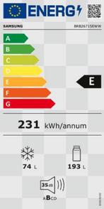 Samsung BRB26715EWW/EF koel-vriescombinatie Ingebouwd 267 l, Witgoed en Apparatuur, Vriezers en Diepvrieskisten, Verzenden, Zo goed als nieuw