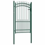 Poort staal groen 100x175 | Tweedekansje | OP=OP, Tuin en Terras, Tuinhekken en Hekwerk, Met poort, Nieuw, Ophalen of Verzenden