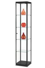 Luxe vitrinekast zwart 40 cm met halogeen verlichting, Nieuw in verpakking