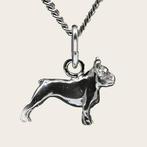 Zilveren Bulldog Franse ketting hanger - klein, Sieraden, Tassen en Uiterlijk, Ophalen of Verzenden, Nieuw