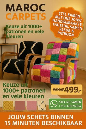 Stel je eigen droom fauteuil samen–100% handgemaakt. beschikbaar voor biedingen